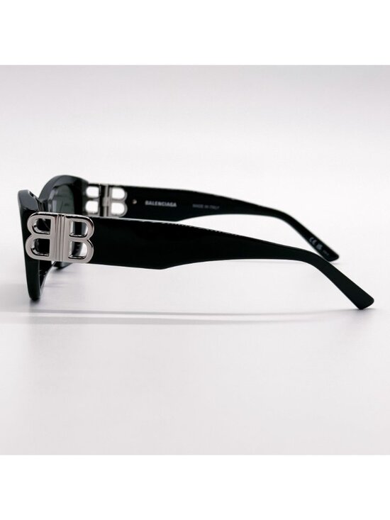 NEW BALENCIAGA BB0311SK 004 SUNGLASSES GREEN GEOMETRIC UNISEX EYEWEAR BALENCIAGA main image 4